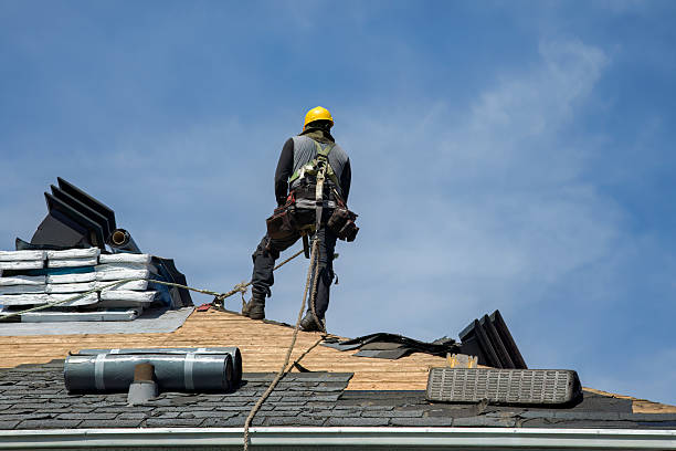 Professional Gutter Installation technician working in Berryville, VA